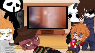 • Horror Movie Characters React To Eachother || Gacha Club •