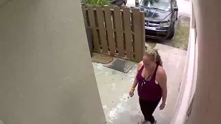 Woman caught on camera stealing package of baby wipes from Plantation home