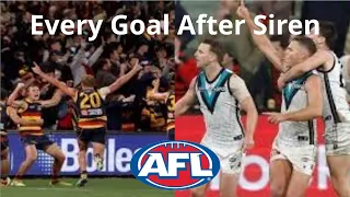 Every AFL goal after the siren since 2010