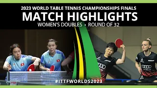 De Nutte/Ni vs Lee/Ng | WD R32 | 2023 ITTF World Table Tennis Championships Finals