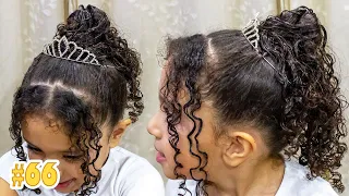 Penteado Fácil para Daminha de Honra Cacheadas, Penteado Floristas I Sr e Sra Martinez