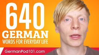 640 German Words for Everyday Life - Basic Vocabulary #32