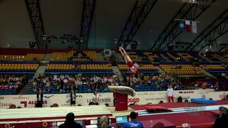 LIU Jinru (CHN) - 2018 Artistic Worlds, Doha (QAT) - Qualifications Vault 1