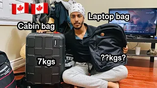 Laptop bag and Cabin bag weight allowance | 🇨🇦🇨🇦baggage over weight solution