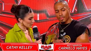 Carmelo Hayes first interview on the main-roster - WWE RAW 6/26/2023