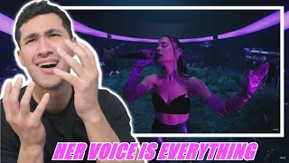 SHE CAN SING! Ariana Grande - pov (Official Live Performance) | Vevo - REACTION!