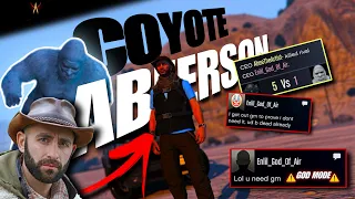 Coyote Abeerson Hunts Lil Man Man‼️ + God Mode Clown GETS OWNED‼️🤦🏾‍♂️🤡🤡| GTA Online