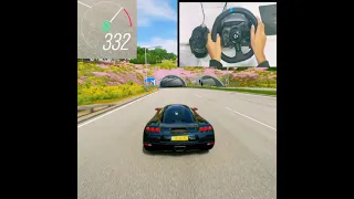 Forza Horizon 4 || 2002 Koenigsegg CC8S Top Speed Test Logitech G923 Steering Wheel #shorts