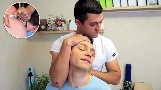 ASMR Strong back massage and Gua Sha by Alexander