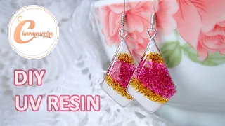 UV レジン | DIY UV Resin Craft & Accessories With Glitters| HOW TO MAKE AN UV RESIN JEWELRY? |