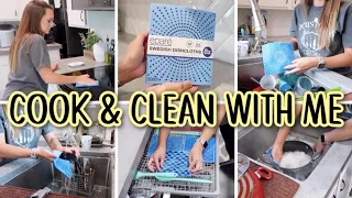 COOK AND CLEAN WITH ME 2022 / MESSY KITCHEN CLEANING MOTIVATION