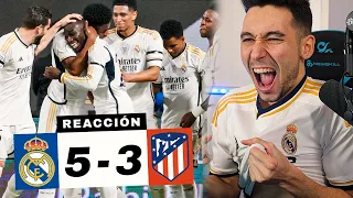 REACCIONES DE UN HINCHA Real Madrid vs Atlético de Madrid 5-3 *QUE PARTIDAZO*