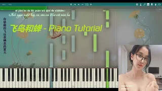 Phi Điểu Và Ve Sầu - Nhậm Nhiên - 飞鸟和蝉  - 任然 - Piano Tutorial - Karaoke Beat