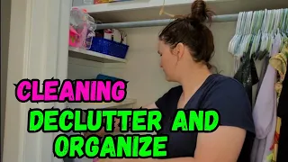 DECLUTTER AND ORGANIZE SMALL CLOSET  | EXTREME HOUSE DECLUTTER | DECLUTTERING A MESSY HOUSE