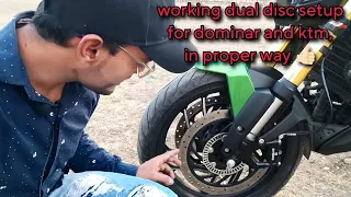 How To Install Double Disc | Dominar 400 Double Disc Installation | [Part]-1