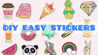 ||DIY STICKERS| HOMEMADE STICKERS||JOURNAL SUPPLIES|| SUPER EASY ||스티커| 집에서 만든 스티커|저널 용품| 매우 쉬움 ||