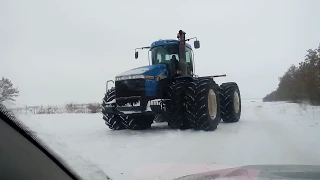Нью Холланд трактор Т 9040 24 января 2018 года.