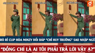 Clip Hòa Minzy đối đáp hài hước tại Sao Nhập Ngũ: "Đồng chí là ai tôi phải trả lời vậy ạ?" #shorts