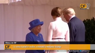 Ahora en DF: La reina Isabel II recibe a Donald y Melania Trump