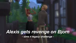 Alexis gets revenge on Bjorn || Sims 4 Legacy challenge EP23 || solitasims