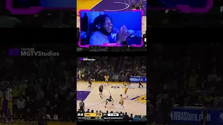 Lakers Fan Reacts To Austin Reaves Crosses Norman Powell and LeBron James loved it #shorts