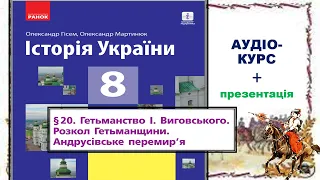 Гетьманування Івана Виговського. Розкол Гетьманщини.параграф 20