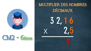 La multiplication posée avec des nombres décimaux - CM2 6ème - Petits Savants