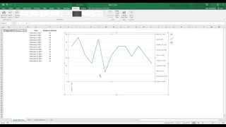 Excel Graph - Adding vertical date line.