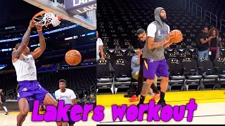 Lakers Workout Anthony Davis, Dwight Howard, Alex Caruso and More
