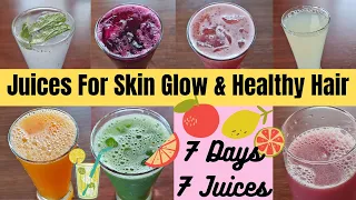 RECIPES(EPI-44)7 DAYS 7 JUICES FOR SKIN GLOW &HAIR GROWTH|WEIGHT LOSS|HEALTHY BODY|DETOX|ANTI-AGING