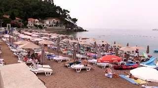 petrovac na moru 2021 plaza lucice i petrovacka plaza, crna gora more leto 2021