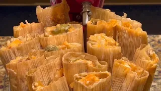 How To Make My Great Grandma’s Awesome Hatch Green and Chile Cheese Tamales From Start To Finish.