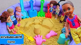 കറുമ്പൻ Episode - 493 | Barbie Doll All Day Routine In Indian Village | Barbie Doll Bedtime Story ||