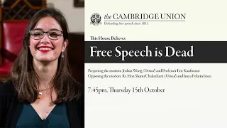 Isabel Burns | THB Free Speech is Dead | Cambridge Union (2/6)