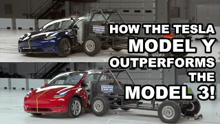 How the Model Y outperforms the Model 3 on IIHS crash tests!