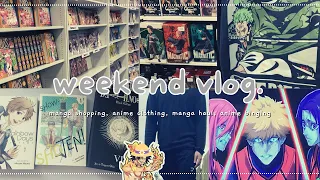 manga shopping, anime clothing, manga haul, anime binging ⛅️ weekend vlog