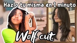 Cómo hacer corte WOLF CUT en casa🏠✂️ | ColorCanela