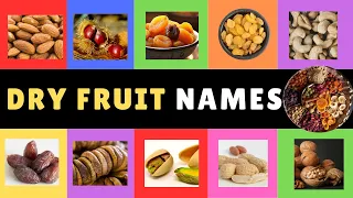 🥜🫘🌰 DRY FRUITS VOCABULARY FOR KIDS | LEARN NUTS AND SEEDS NAMES | #preschoollearning  #healthyfood