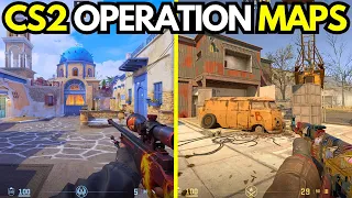 NEW CS2 OPERATION MAPS! (Santorini, Zoo, Favela & Iris)