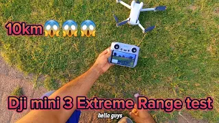 Dji mini 3 Range test 😱😱10km?@DJI