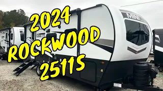 NEW 2024 FOREST RIVER ROCKWOOD MINI LITE 2511S TRAVEL TRAILER Dodd RV Rear Bathroom Walkthrough