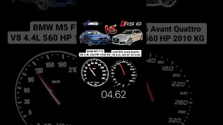 Bmw m5 f10 560hp vs Audi Rs6 avant quattro 560hp #shorts #audi #bmw, Subscribe for more