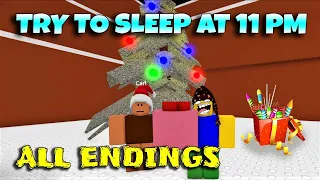 ROBLOX - Try To Sleep At 11 PM - ALL Endings