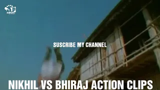 Nikhil Upreti VS Bhiraj Bhatta Action Clips ###Nepali_movie_Agni_Jawla