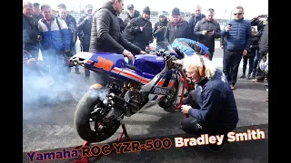 Starting an amazing 2 strokes Yamaha ROC YZR-500 by Tech3