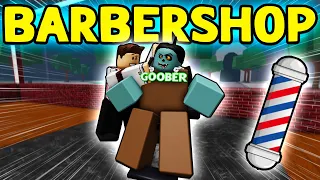 Opening My BARBERSHOP in The Strongest Battlegrounds ROBLOX