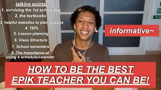 how to be the best EPIK teacher you can be (English Program in South Korea)