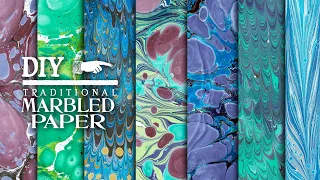 A Wizard's Guide to Paper Marbling for Bookbinding, Crafting, and Scrapbooking