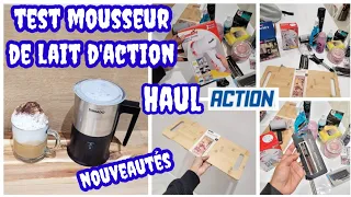 HAUL ACTION NOUVEAUTÉS & TEST MOUSSEUR DE LAIT👌13.11.22 #test #haulaction #hacks #haul #action