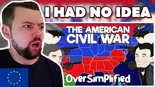 European Reacts: The American Civil War - OverSimplified (Part 1)